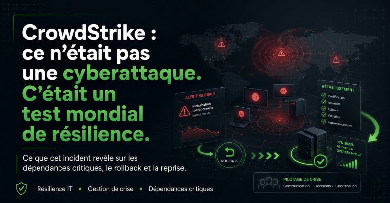 Illustration de l'article CrowdStrike : ce n’était pas une cyberattaque. C’était un test mondial de résilience.