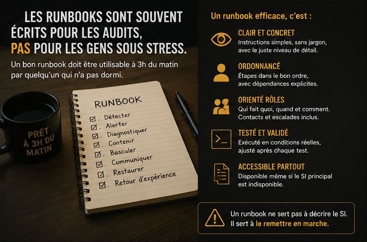 Illustration de l'article Les runbooks sont souvent écrits pour les audits, pas pour les gens sous stress