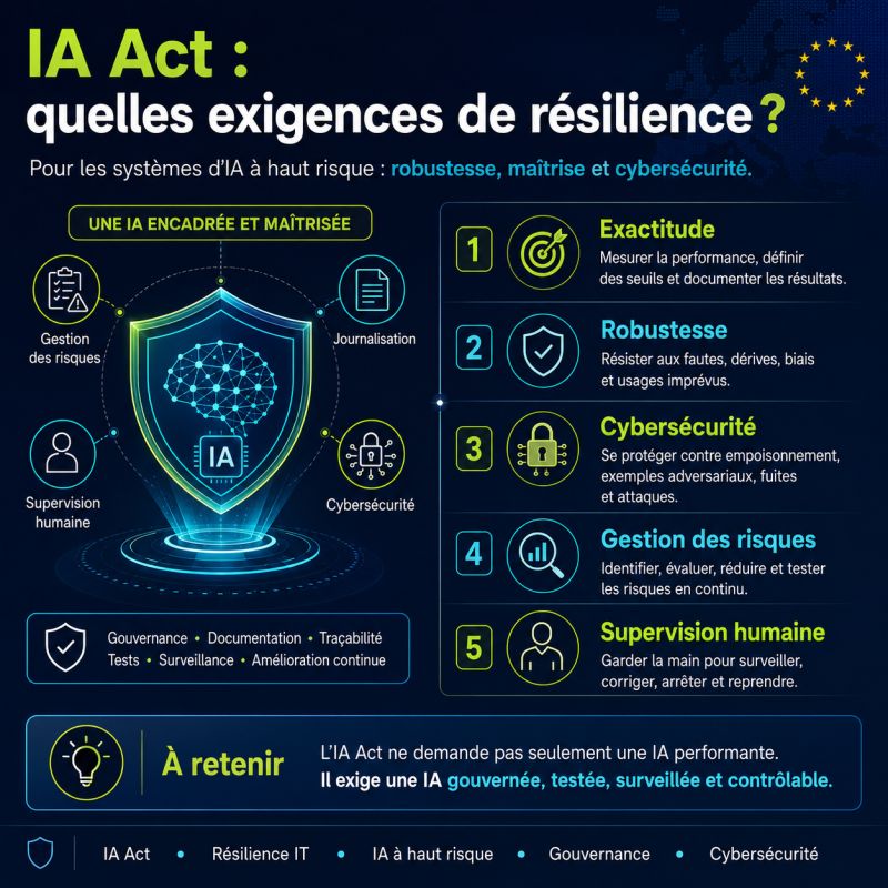 Illustration de l'article Quelles sont les exigences de résilience dans l’IA Act ?