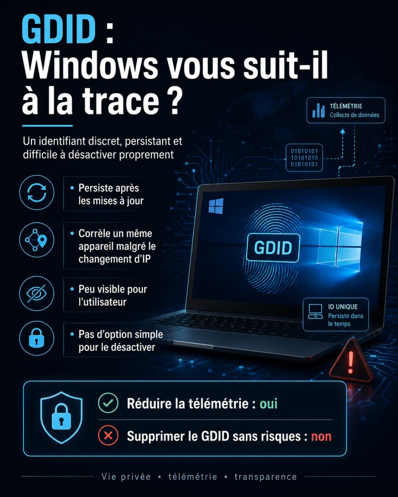 Illustration de l'article Windows utilise-t-il un identifiant caché pour suivre ses utilisateurs ?