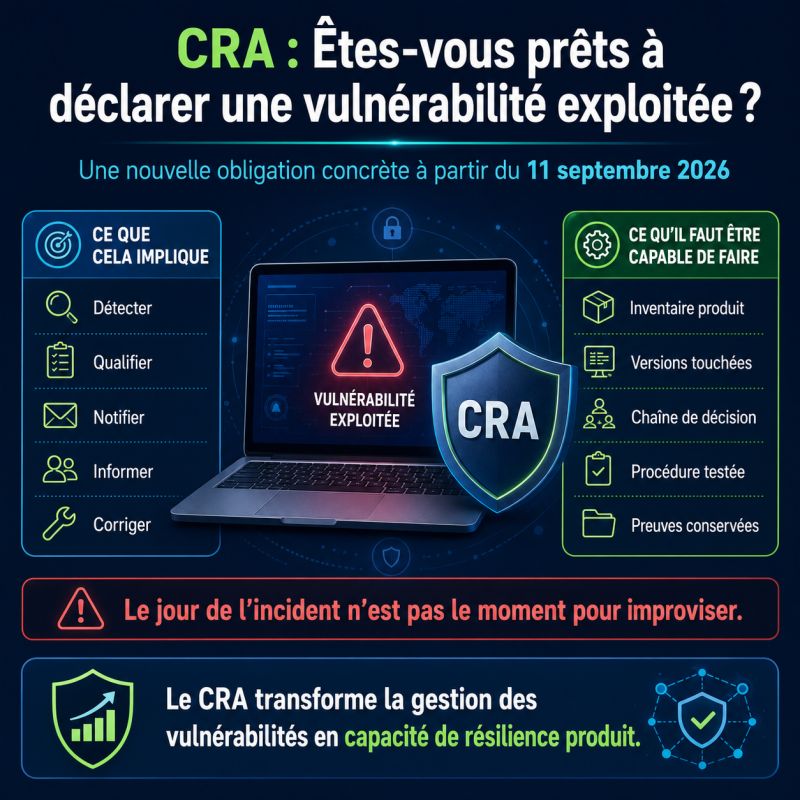 Illustration de l'article CRA : êtes-vous prêts à déclarer une vulnérabilité exploitée ?