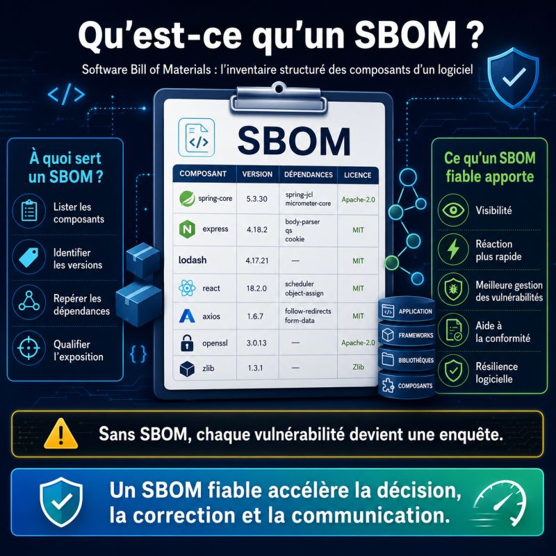 Illustration de l'article Qu’est-ce qu’un SBOM, le Software Bill of Materials ?