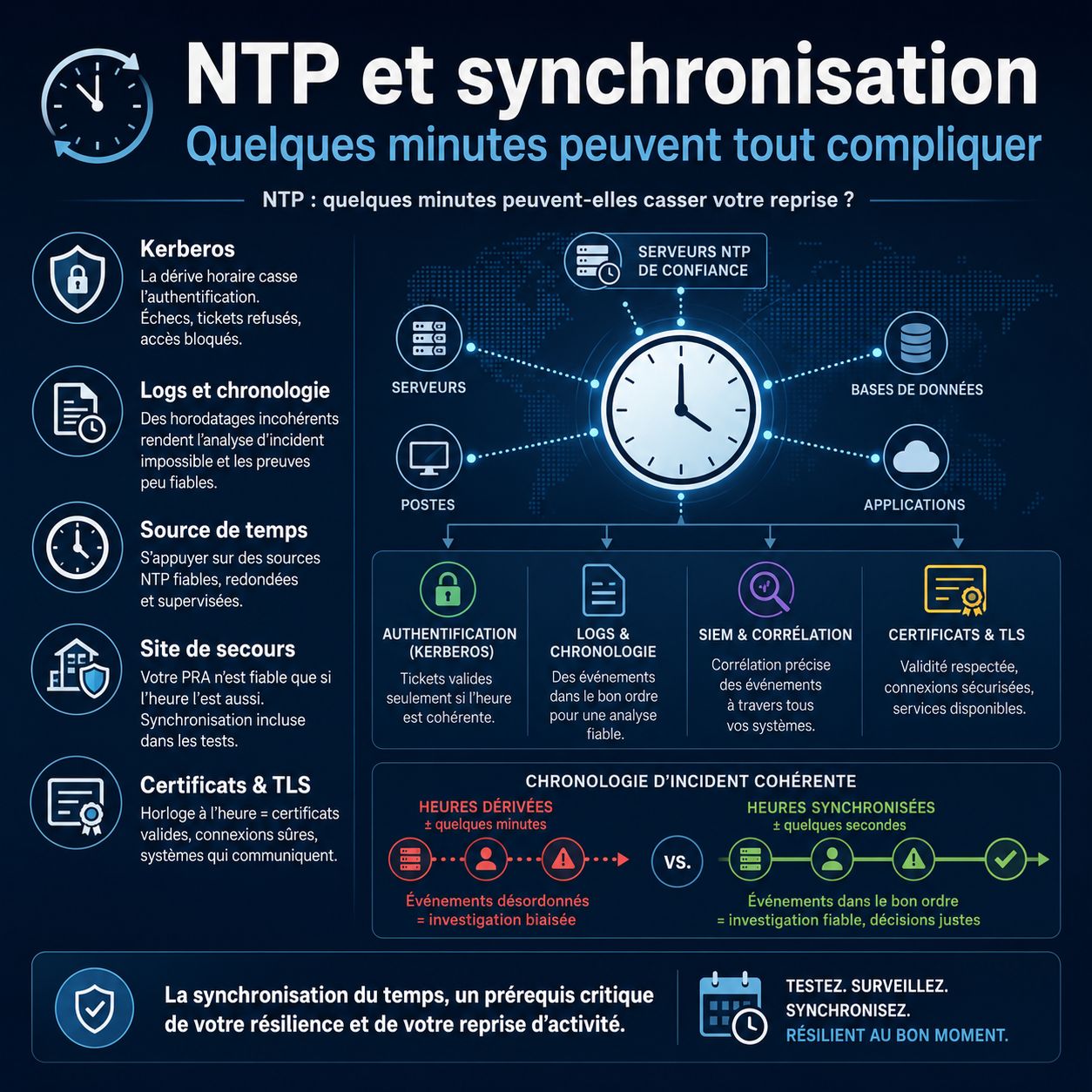 Illustration de l'article NTP : quelques minutes peuvent-elles casser votre reprise ?