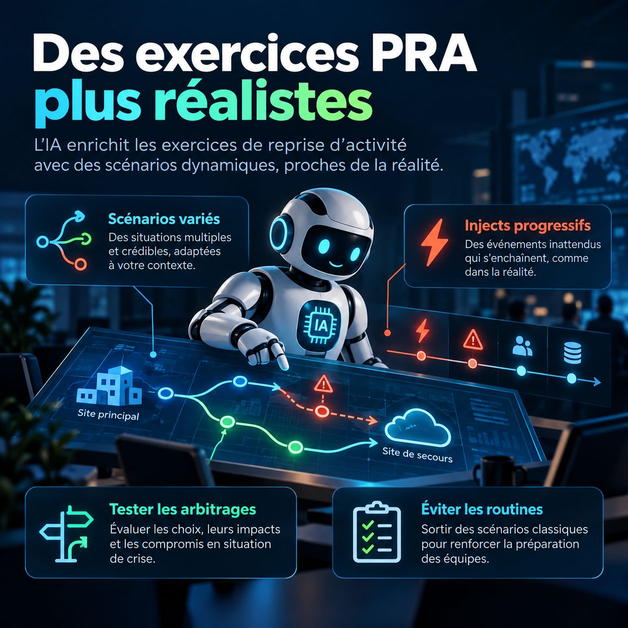 Illustration de l'article Et si l’IA rendait vos exercices PRA moins prévisibles ?